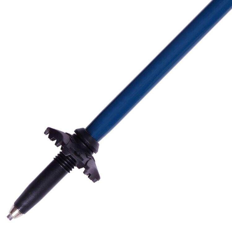 Collapsible Ultralight Carbon Fiber Aluminum Trekking Pole Hiking Climbing Trail Poles Blue Black 35-130