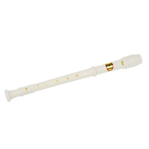 Students Off White Plastic 8 Holes Flute Recorder W