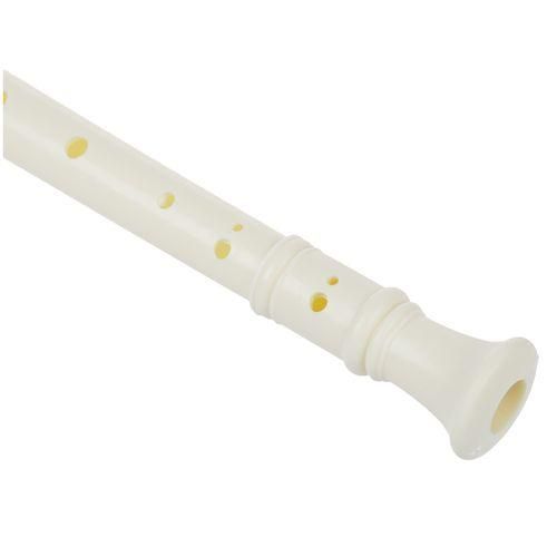 Students Off White Plastic 8 Holes Flute Recorder W