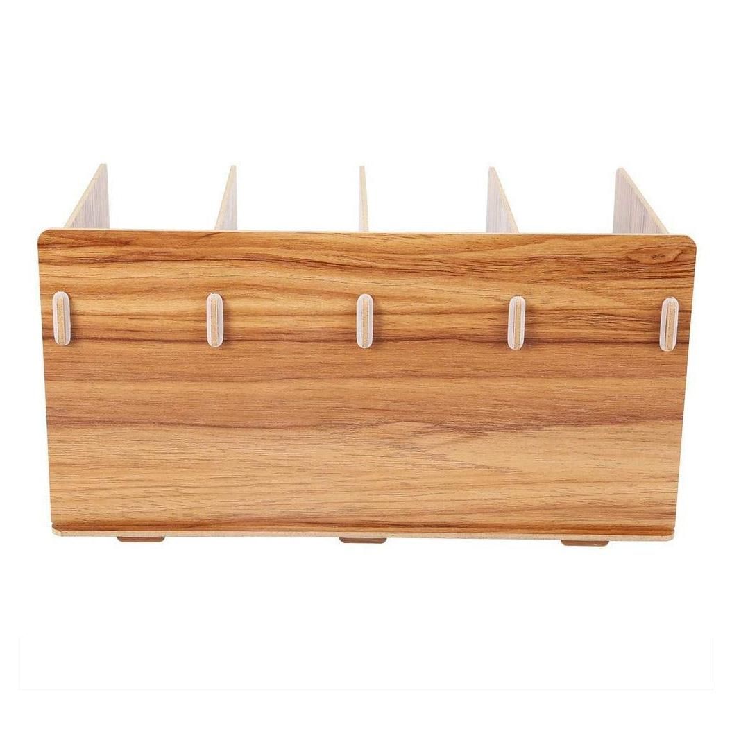 Detachable Wooden 4 Sections Storage Rack Box DIY CD DVD