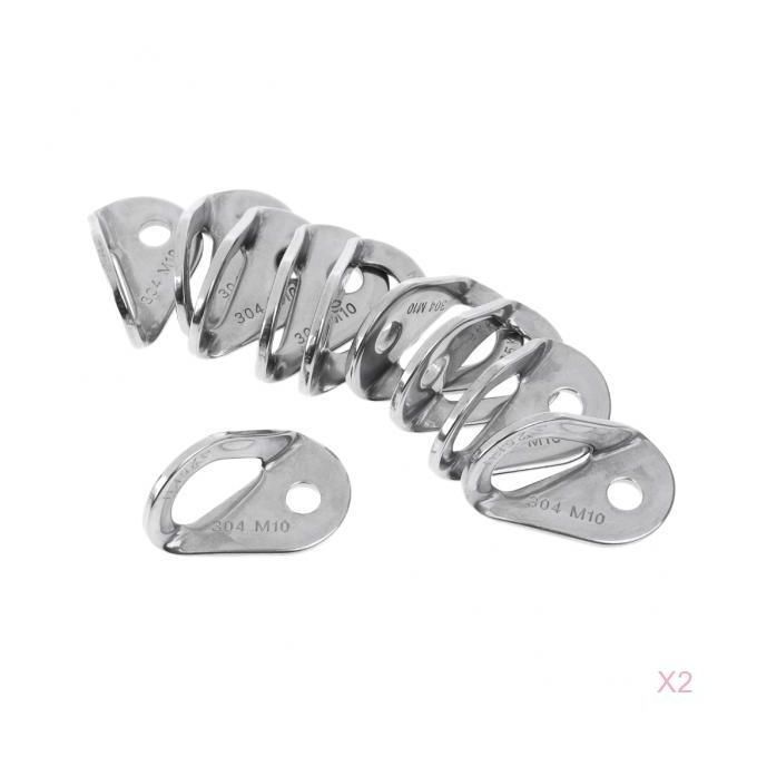 20 Pack 10mm Rock Climbing 25KN  Plate  Outdoor Sports