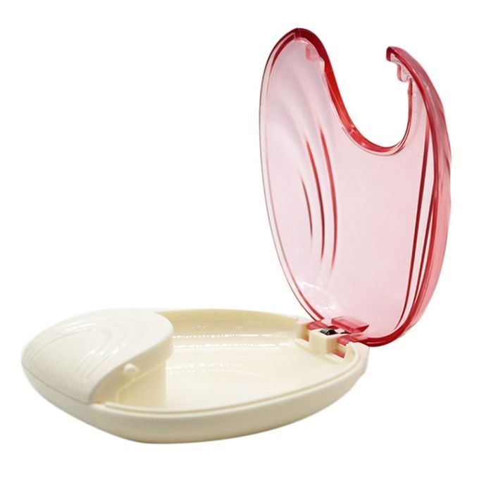 PP Orthodontic Retainer/Trainer Box Case Dental Brace Storage Pink