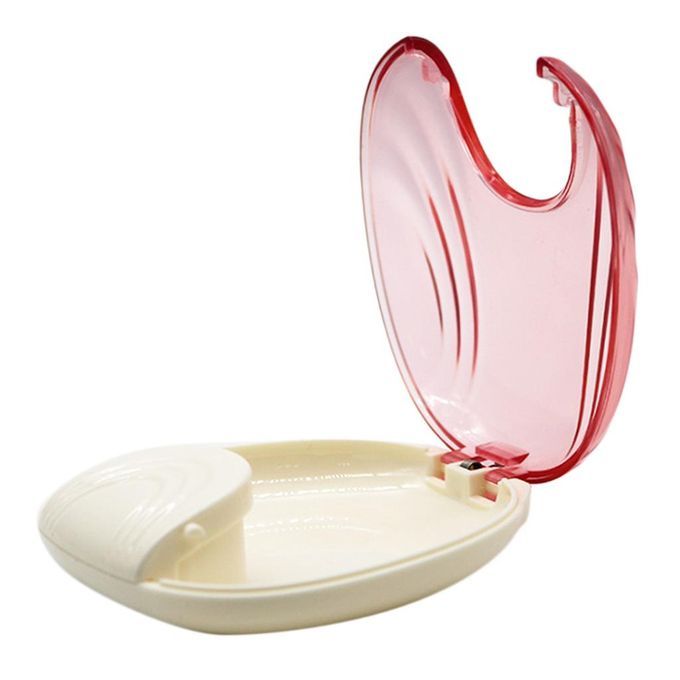 PP Orthodontic Retainer/Trainer Box Case Dental Brace Storage Pink