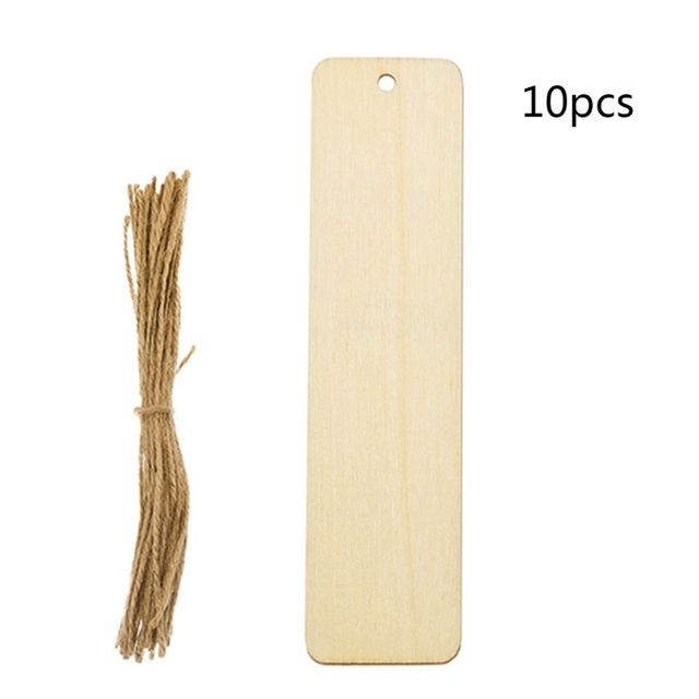 Wood Bookmark Bulk Blank Bookmarks With Ropes Wooden Book