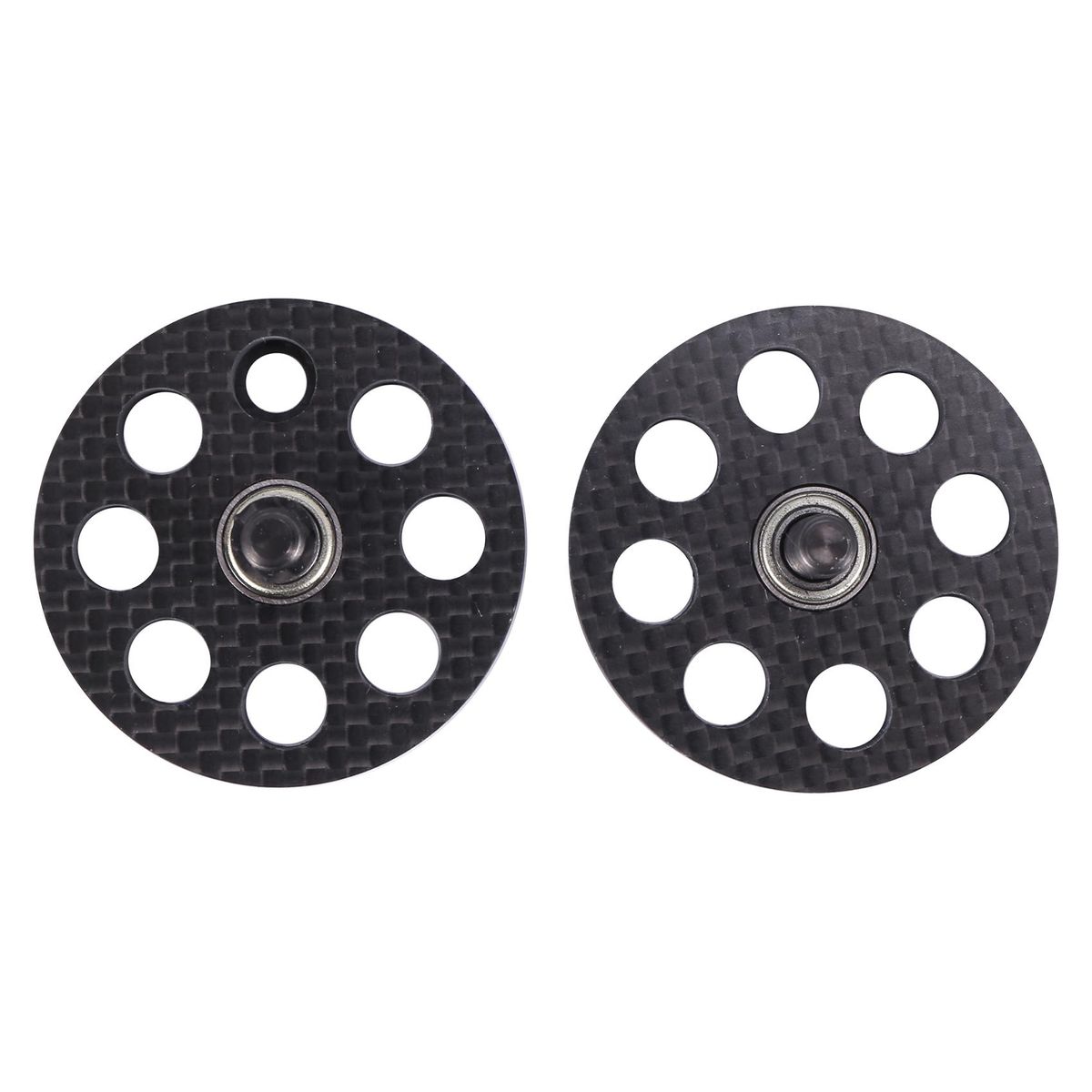 Lightweight Carbon Fiber Bicycle Bike Pulley with Bearing Ti Bolt Axle for Brompton Bike Cycling Hollow Accessories