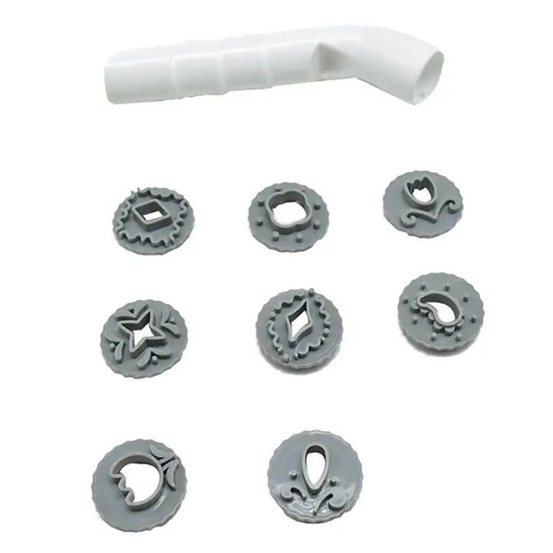 8pcs Cake Mold Fondant Molds Cake Decorating Tools Sugar Craft Chocolate Mold Baking Tool DIY Candy Mold with Handle
