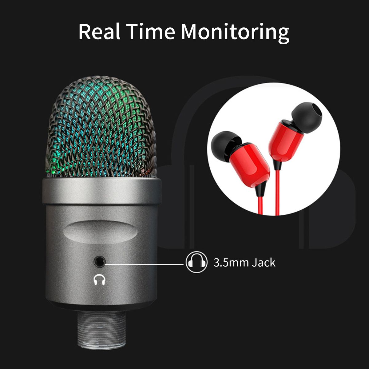 USB Microphone Computer PC Mic Heart-shape Directional