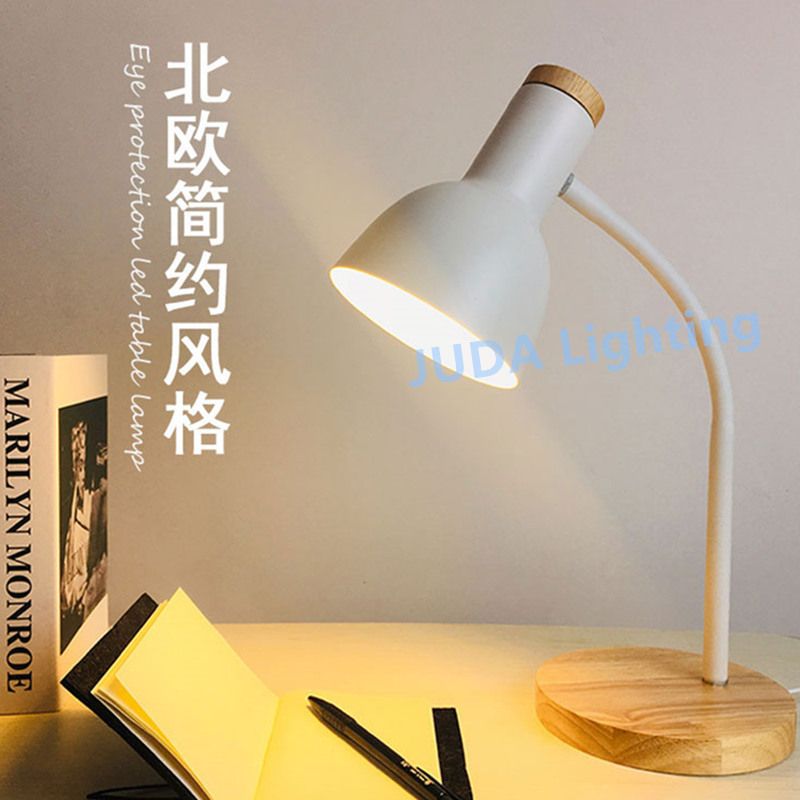 Desk Lamp Reading Table Lamp Nordic Wood Reading Book Lamp