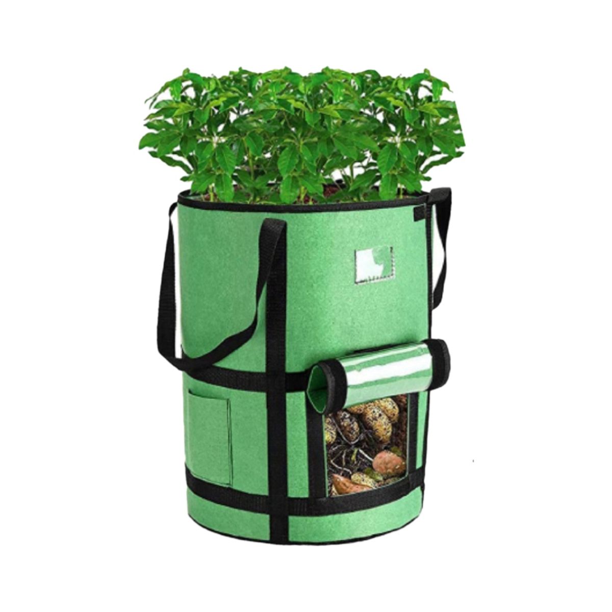 10 Gallon Grow Bags with Window to Harvest - Potato Grow Bags with Flap and HandlesTomato Vegetables Grow Bags 3Pcs