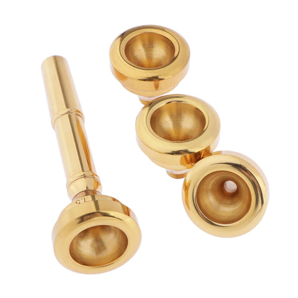 Trumpet Mouthpiece 7c 5c 3c 1.5c Brass Gold/Silver Plated Drum Golden