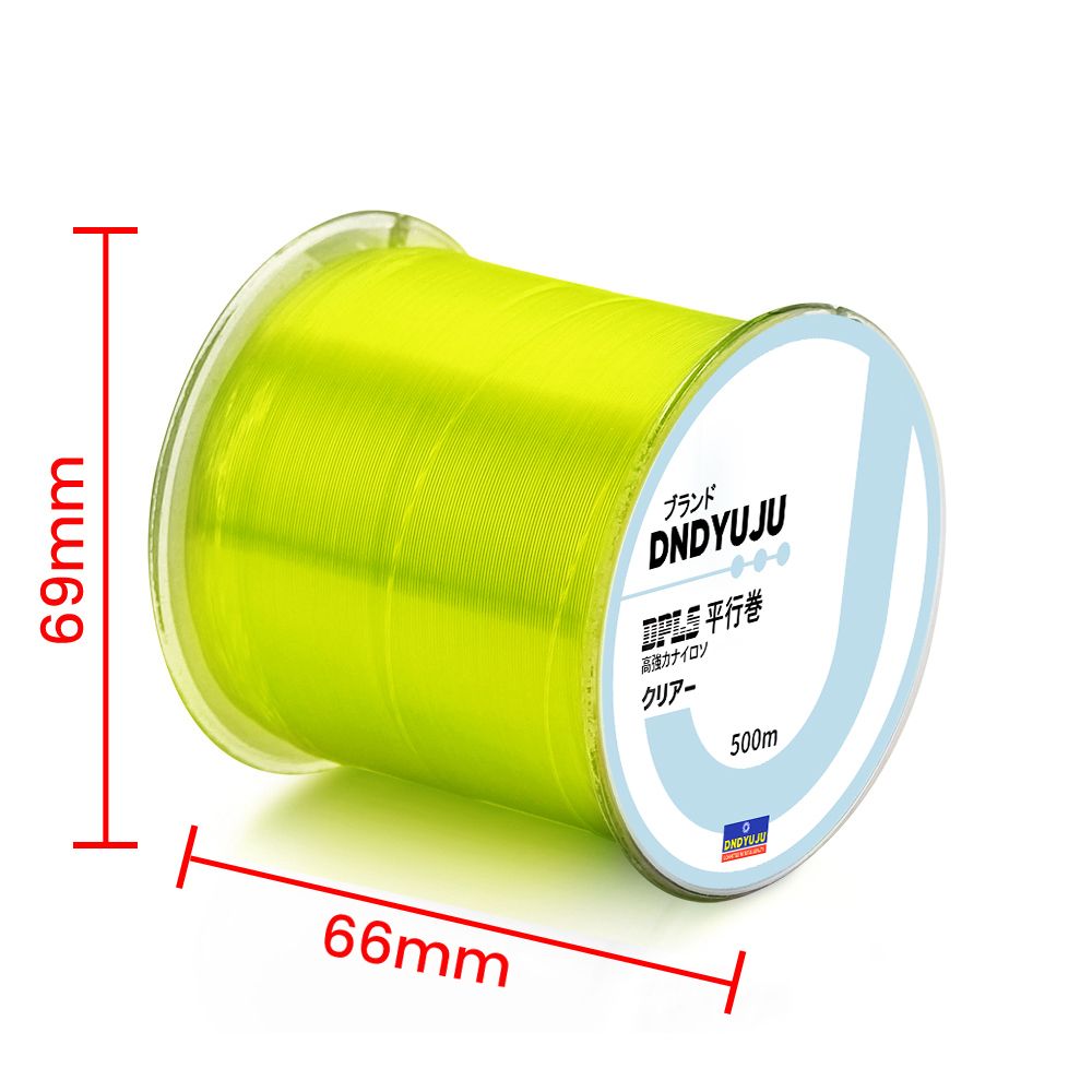 Nylon Fishing Line Japanese Monofilament Rock Sea Fishing Line Thread Bulk Spool Fishing Tackle Accessories Gold 500m