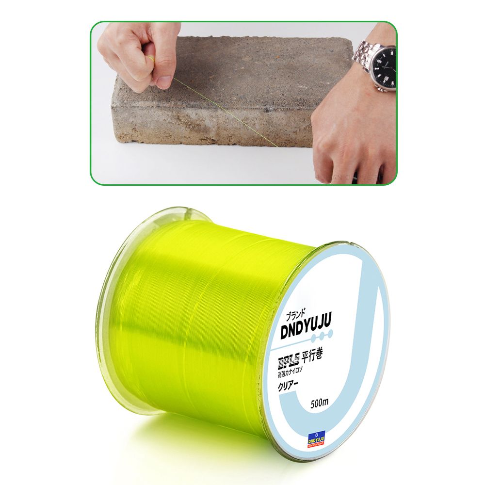 Nylon Fishing Line Japanese Monofilament Rock Sea Fishing Line Thread Bulk Spool Fishing Tackle Accessories Gold 500m