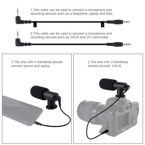 3 In 1 Vlogging Live Broadcast Smartphone Video Rig + Microphone + 4.7 Inch 12cm Ring LED Selfie Light Kits(Tripod Not Included）