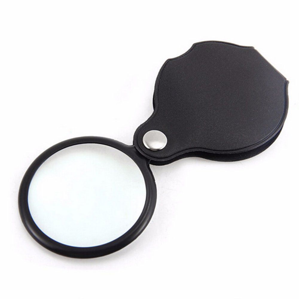 5X Small Foldable Design Binoculars Magnifier Glasses Magnifying Glass Black