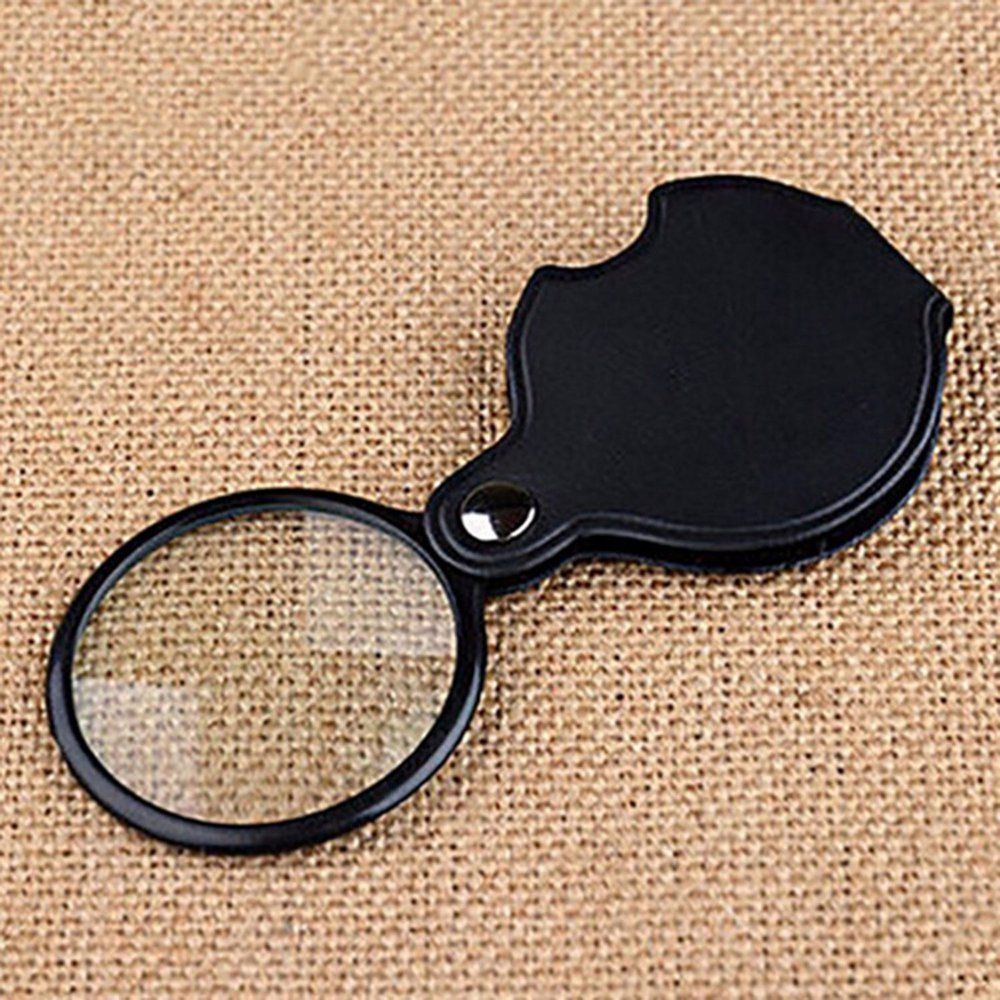 5X Small Foldable Design Binoculars Magnifier Glasses Magnifying Glass Black