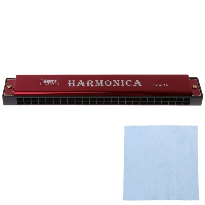 Professional Of 24 Key Harmonica Metal Organ Hole Mouth C