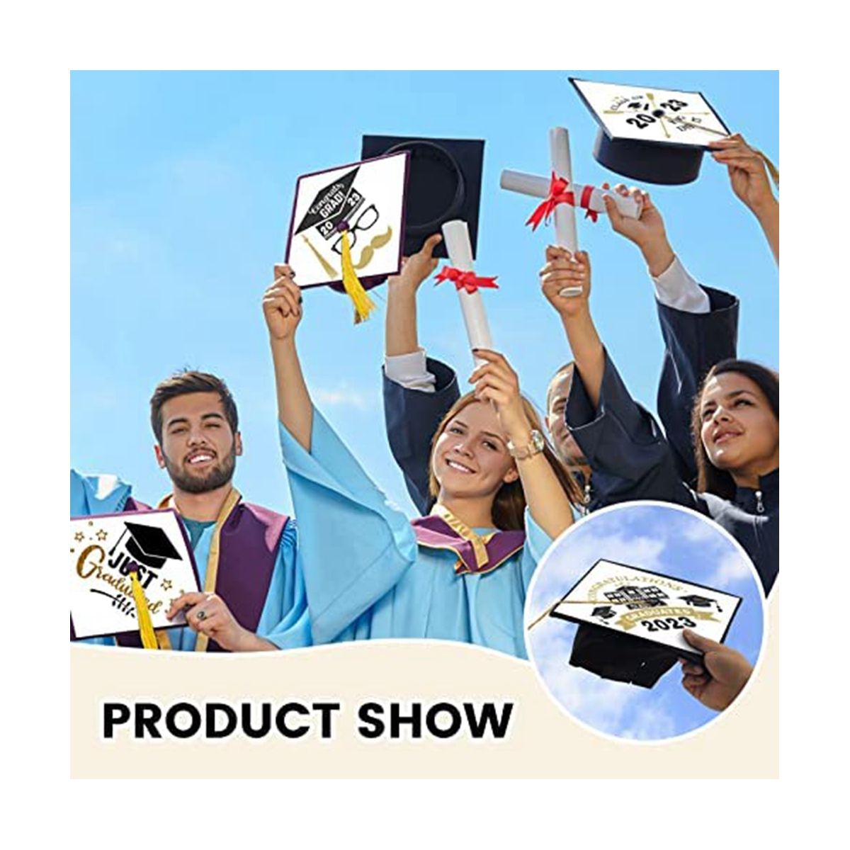 Sublimation Blanks Graduation Topper Heat Transfer Plate,