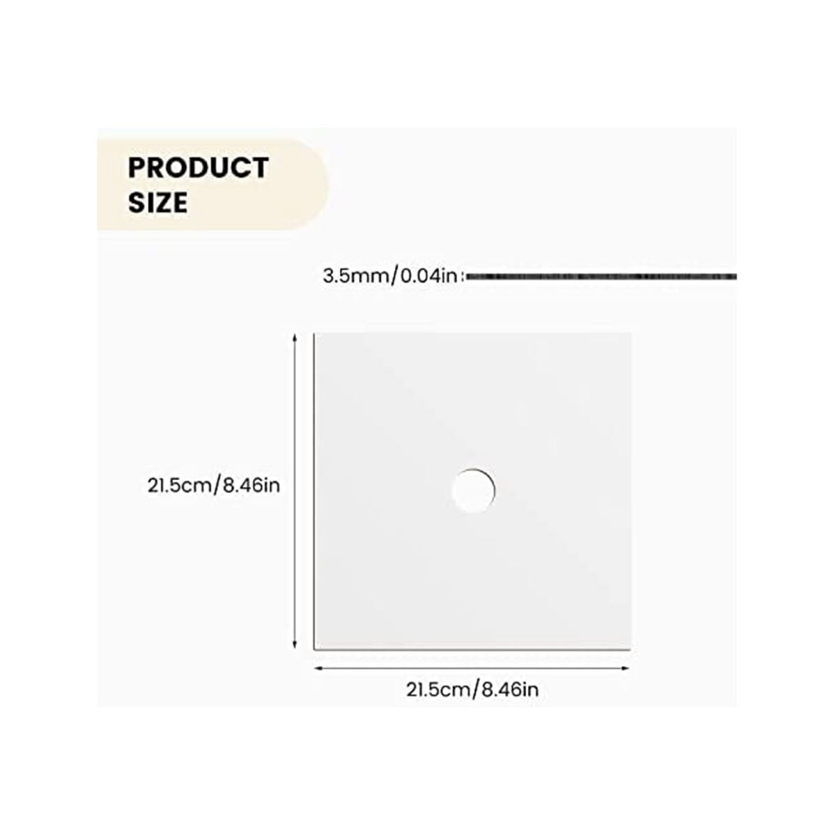 Sublimation Blanks Graduation Topper Heat Transfer Plate,