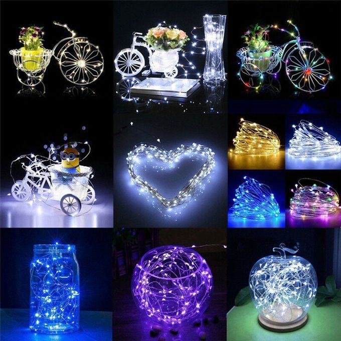 Shaped De Oration With Battery Box    O Er Wire String Light-green-3 Meters 30 Lights