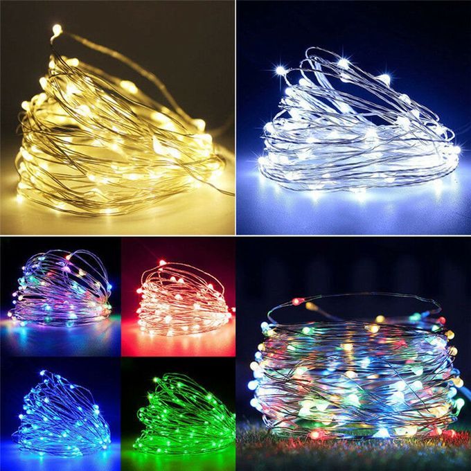 Shaped De Oration With Battery Box    O Er Wire String Light-green-3 Meters 30 Lights