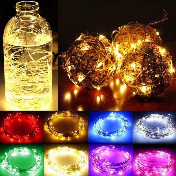 Shaped De Oration With Battery Box    O Er Wire String Light-green-3 Meters 30 Lights