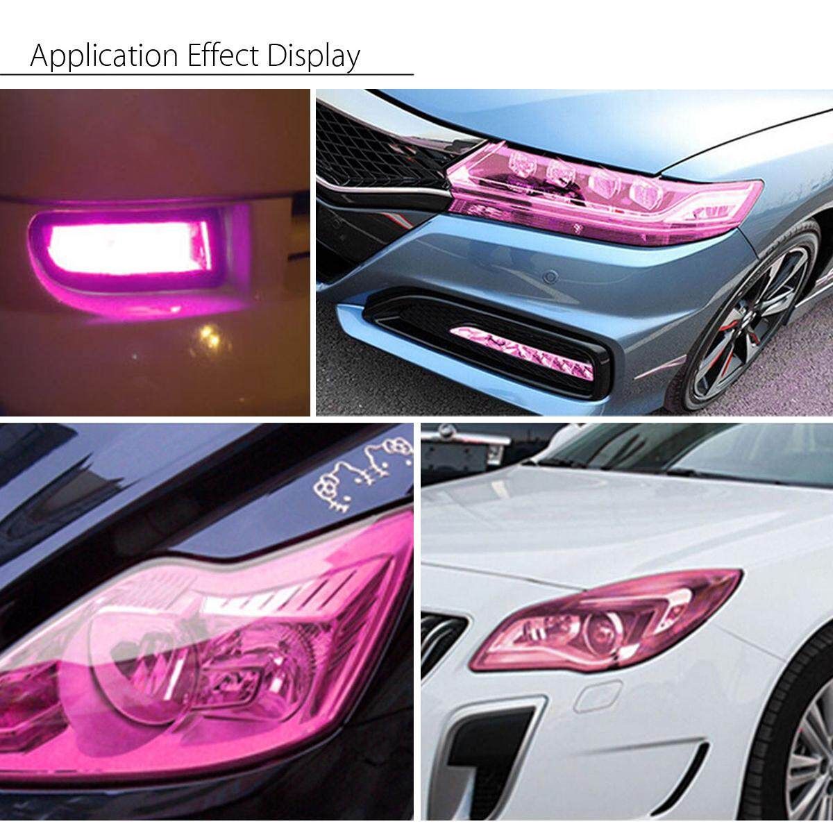 12''x84'' Chameleon Pink Headlight Taillight Car Fog Light Vinyl Film Protector