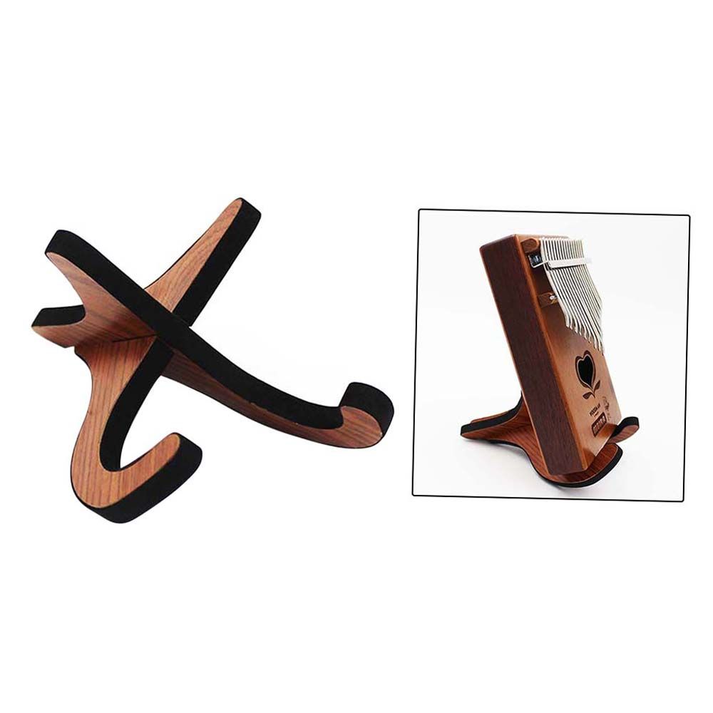 Portable Wooden Thumb Piano Stand Holder Kalimba Bracket For