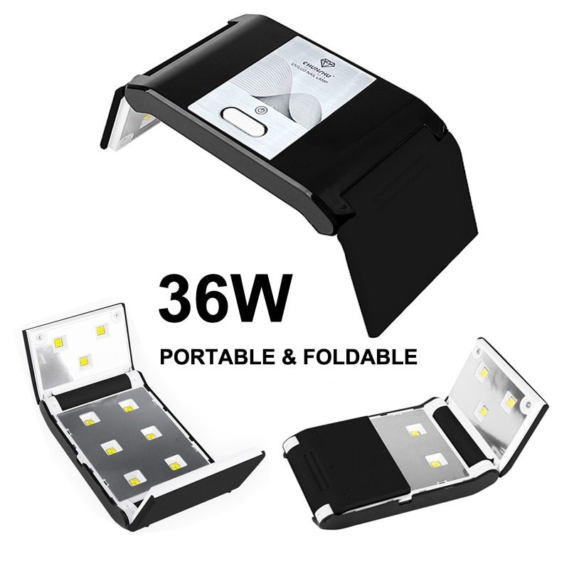 24W Foldable Nail Dryer Lamp Machine 12LEDs Mini LED Lamp