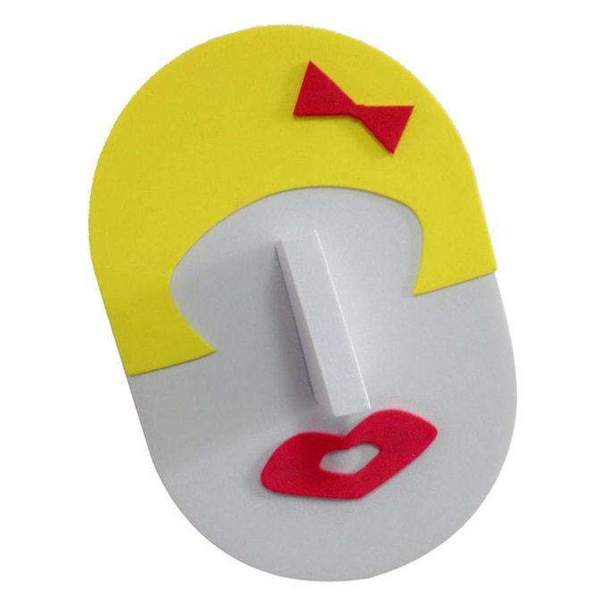 1pc Female Face Glasses Sunglasses Display Show Stand Holder Yellow