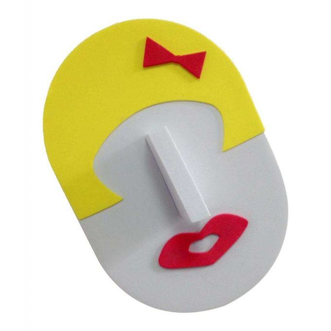 1pc Female Face Glasses Sunglasses Display Show Stand Holder Yellow