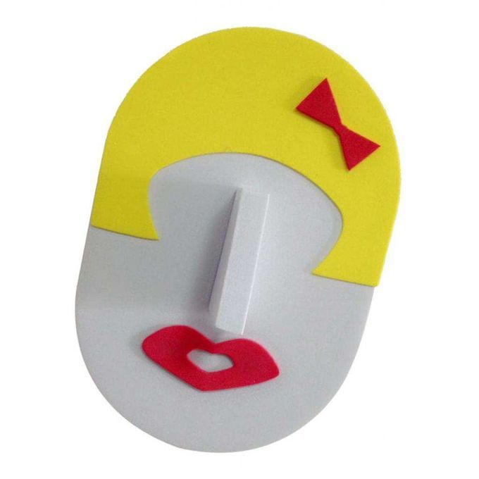1pc Female Face Glasses Sunglasses Display Show Stand Holder Yellow