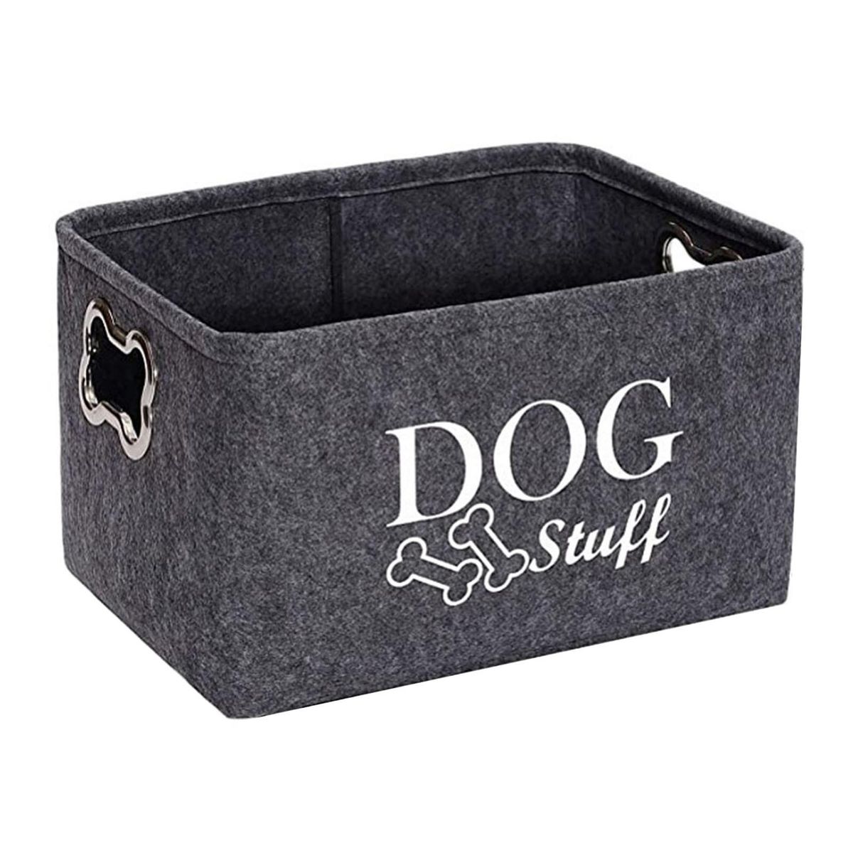 Pet Toy Storage Basket Pet Haven Storage Box Organize Toys Blankets Dark Gray