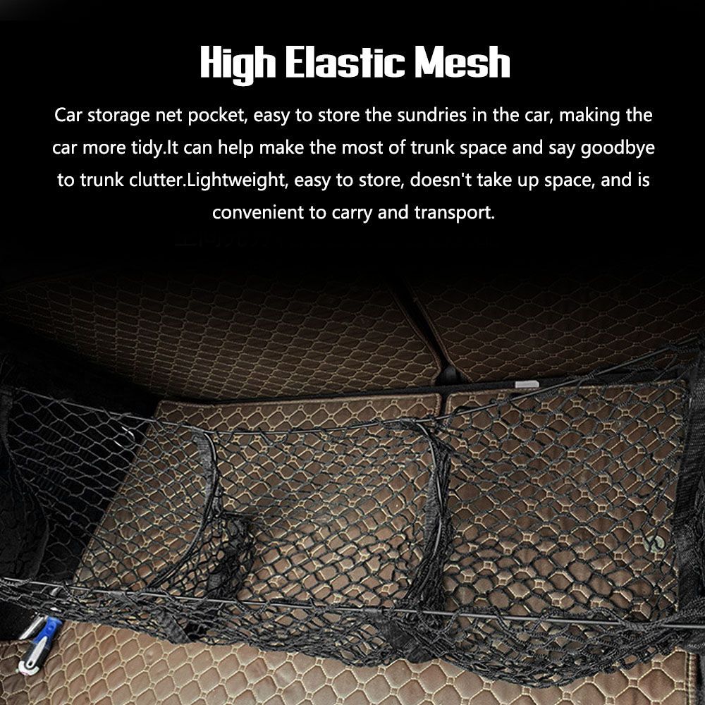 Storage Net Pocket Car Trunk Net Bag Rear Cargo Net Storage