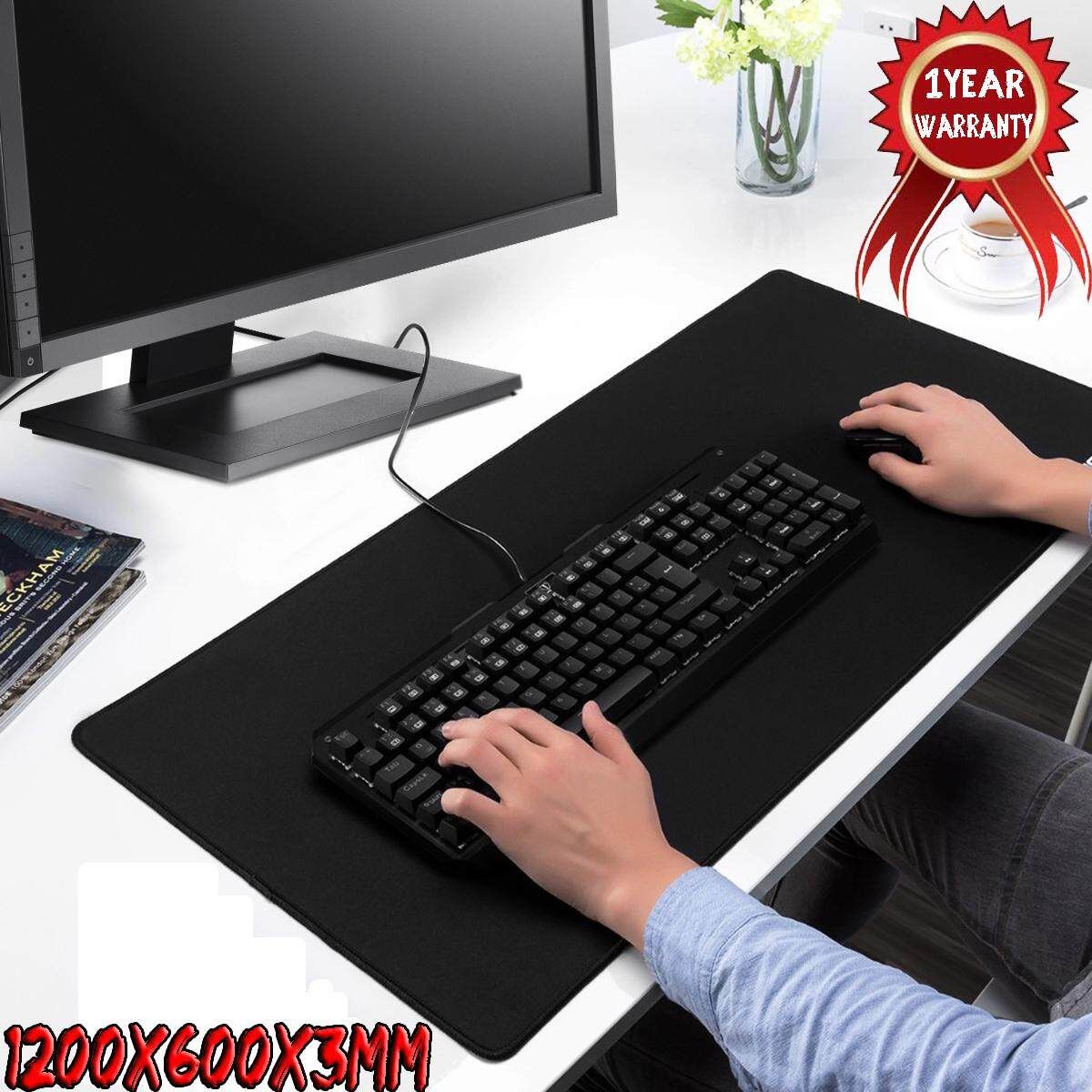 Black Anti-slip Mouse Pad Gaming Keyboard Mat For PC Laptop Tablet Computer Apricot