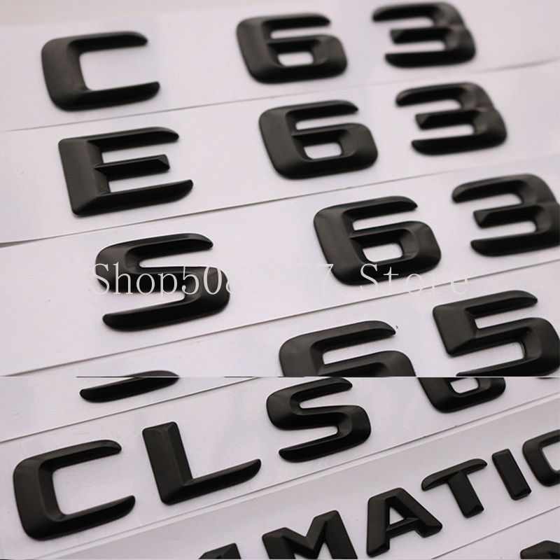 For Mercedes Amg Trunk Sharp Letters Emblem C43 C55 C63 E63