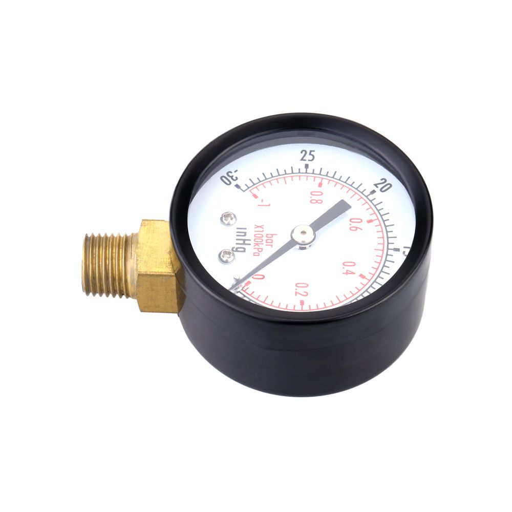 0~-30inHg 0~-1bar Mini Dial Air Pressure Gauge Meter Vacuum