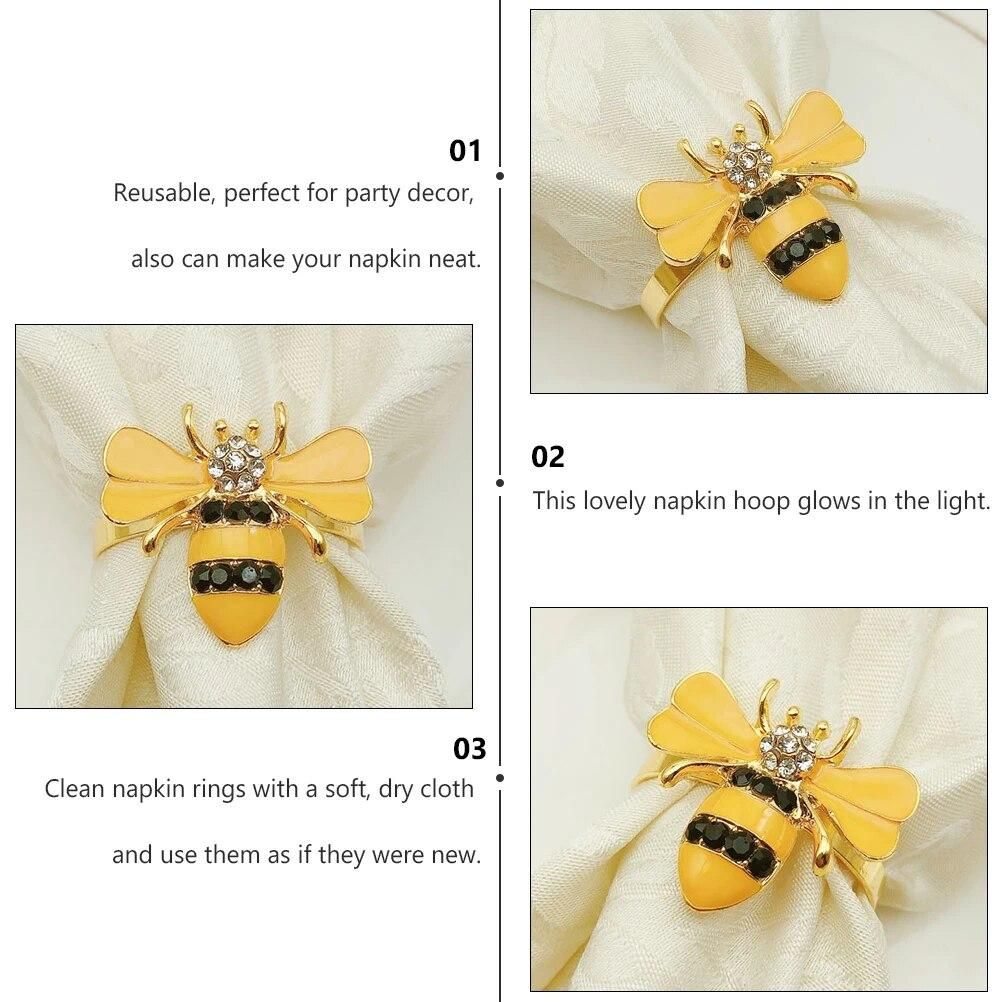 Napkin Ring Paper Holder Buckle Weddingtissue Setting Table Rustic Party Floral Towelrings Towels Animal