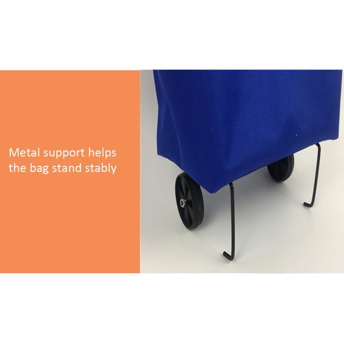 Shopping Trolley Bag Portable Oxford Folable Tote Cart