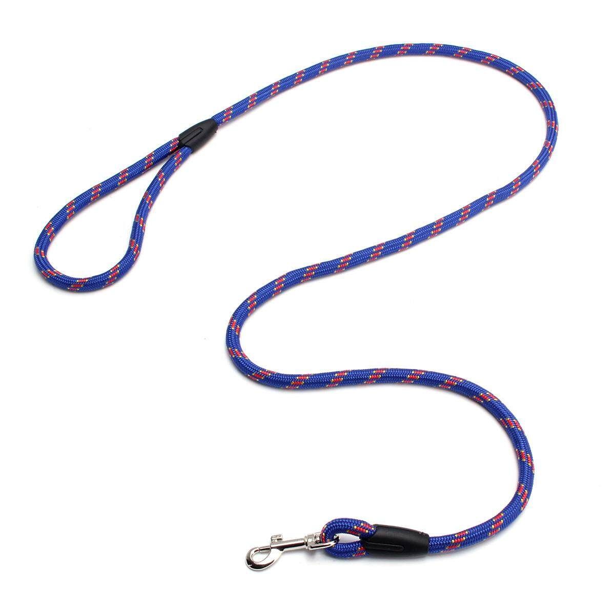 Nylon Pet Dog Rope Training Leash Lead Strap Adjustable Traction Collar Harness Blue