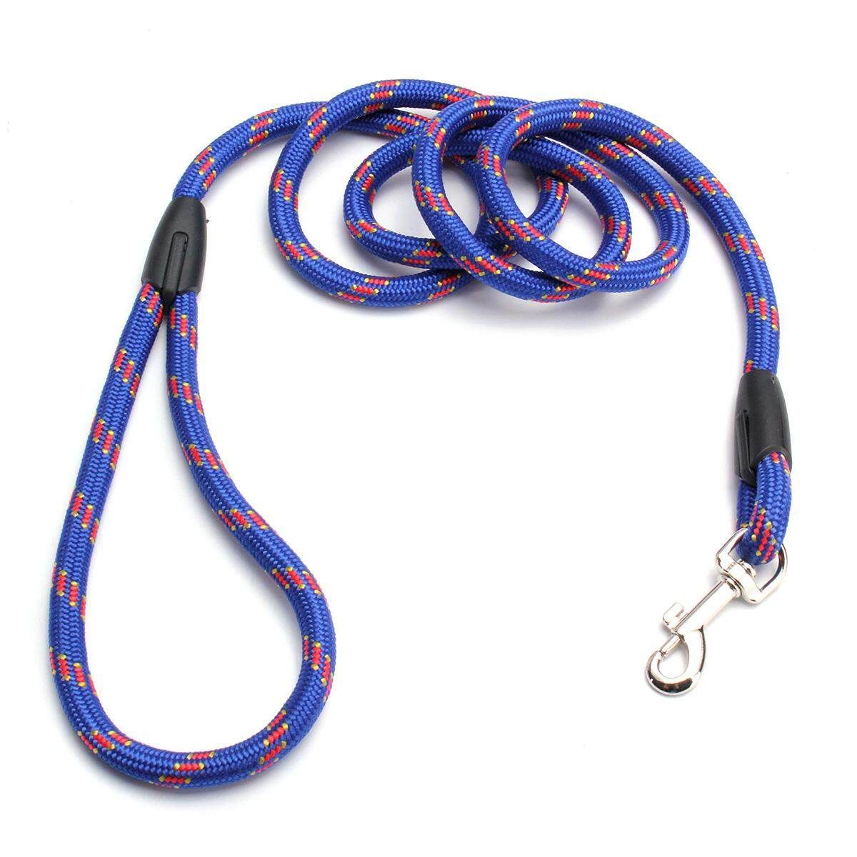 Nylon Pet Dog Rope Training Leash Lead Strap Adjustable Traction Collar Harness Blue