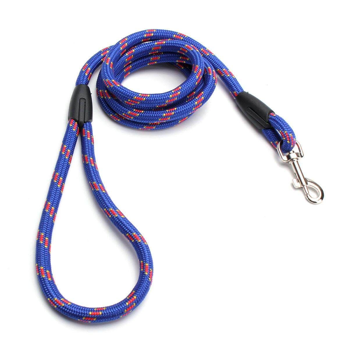 Nylon Pet Dog Rope Training Leash Lead Strap Adjustable Traction Collar Harness Blue