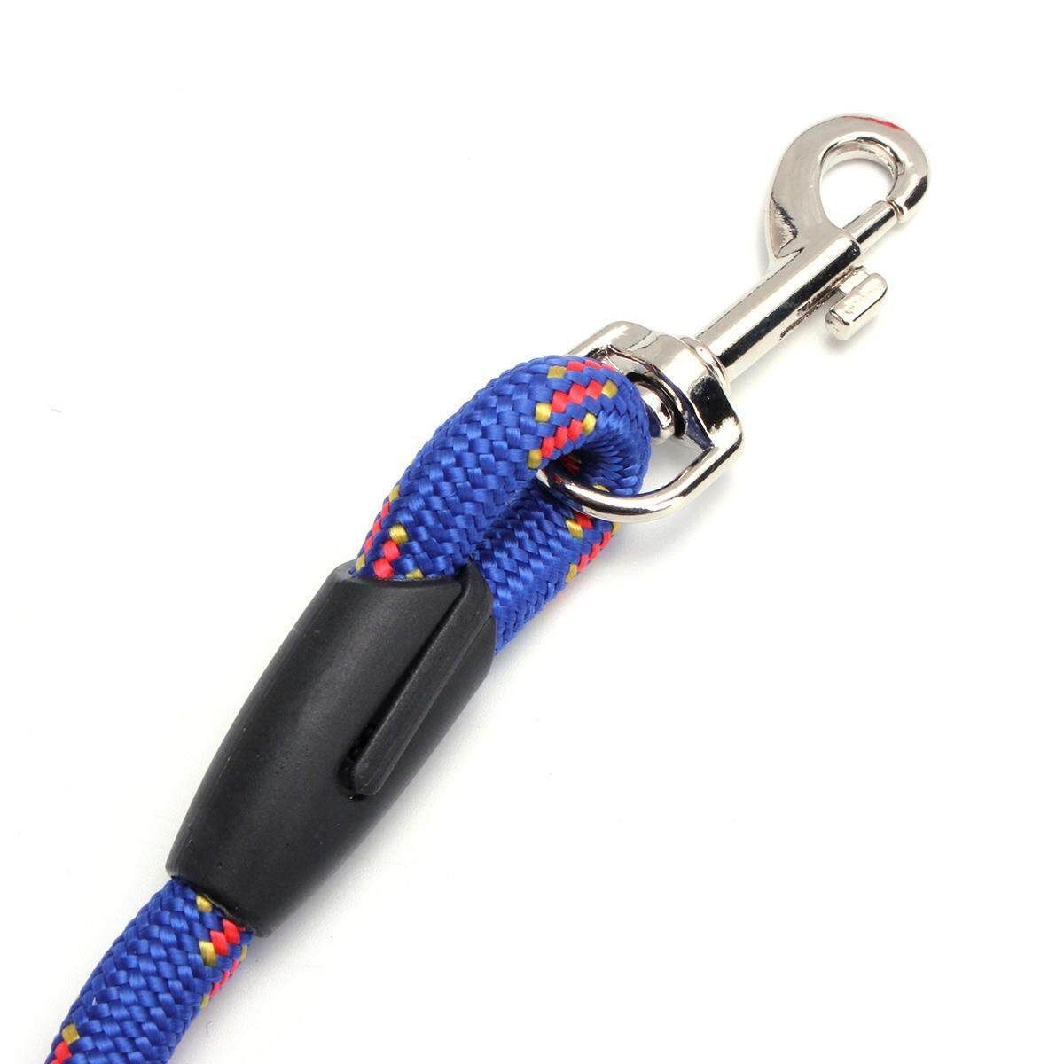 Nylon Pet Dog Rope Training Leash Lead Strap Adjustable Traction Collar Harness Blue