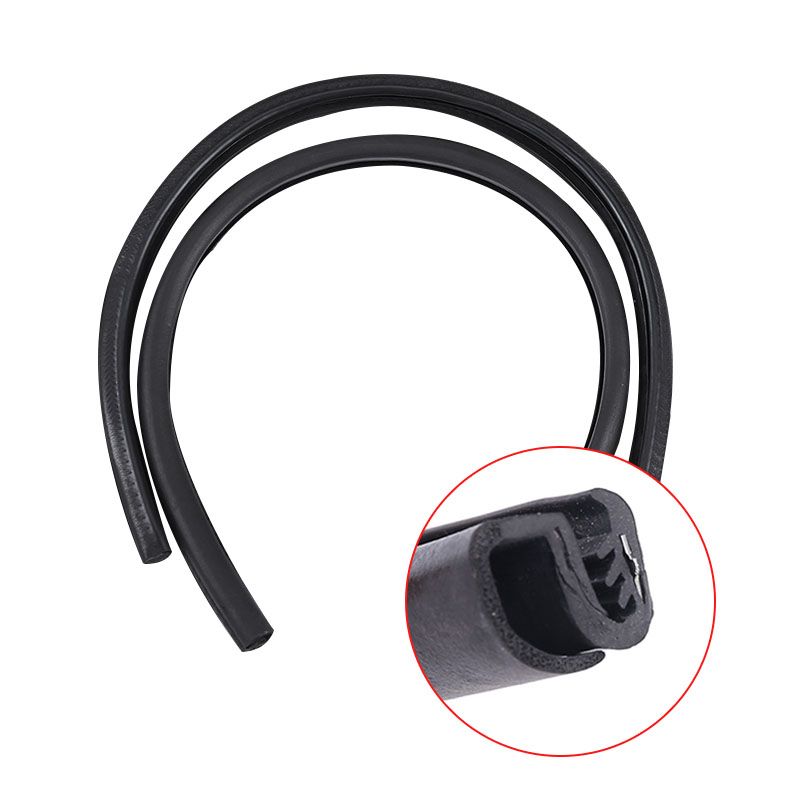 2pcs Car Door Seal Strip Rubber Car Door Side Sealing Weatherstrip For Car Waterproof Noise Insulation Sealant Auto Protection-Fillers, Adhesives