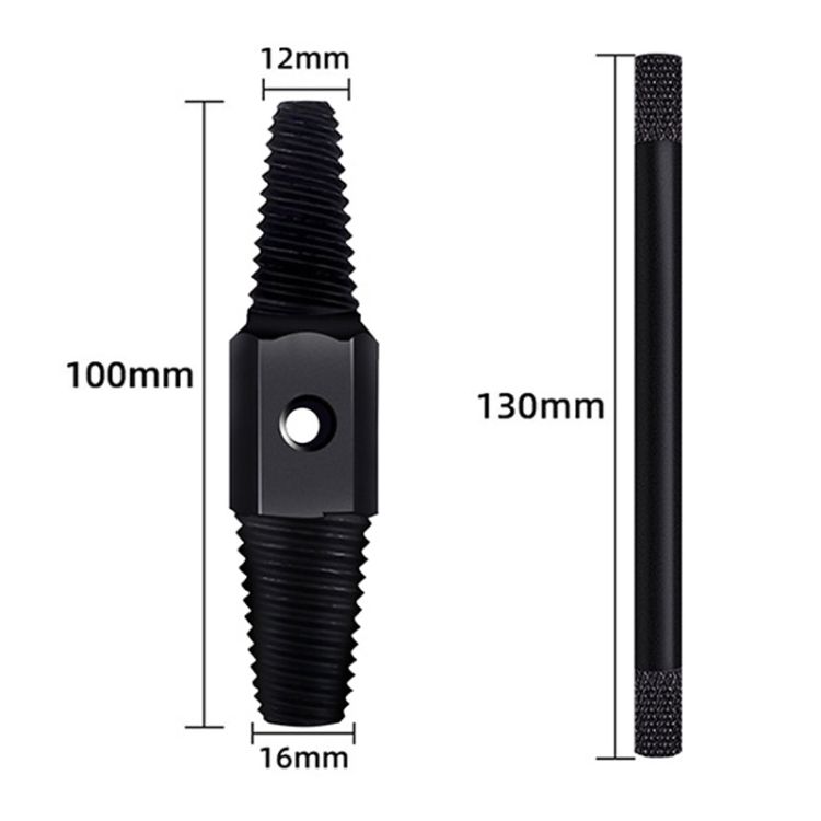 3PCS Faucet Break Screw Remover Black