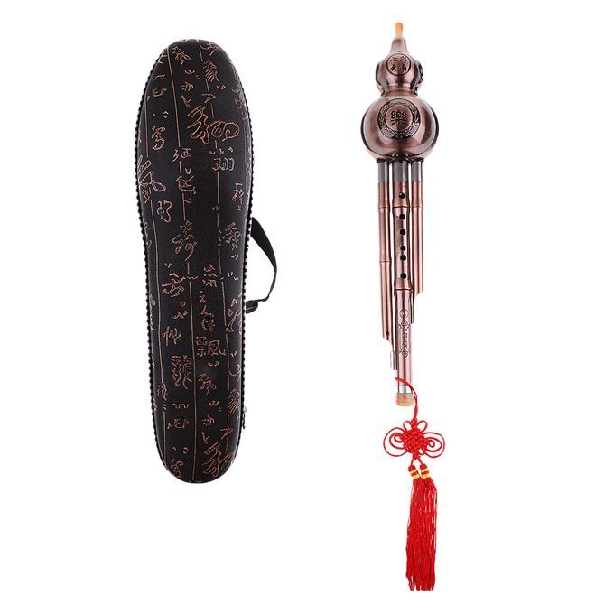 Chinese Handmade Hulusi Gourd Cucurbit Flute Ethnic Music Instrument