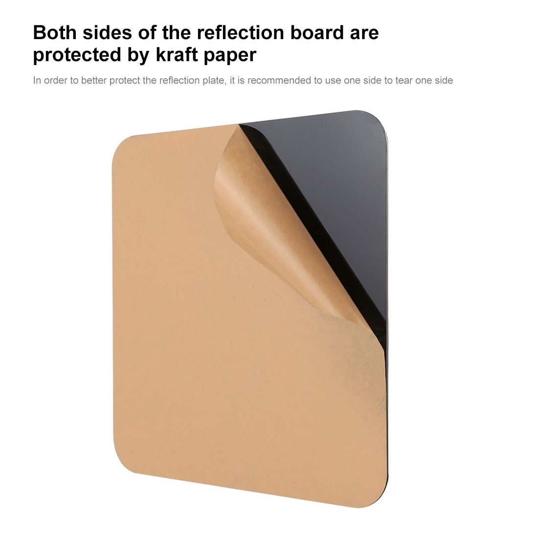 PULUZ 20cm Photography Acrylic Reflective Display Table Background Board (Black)
