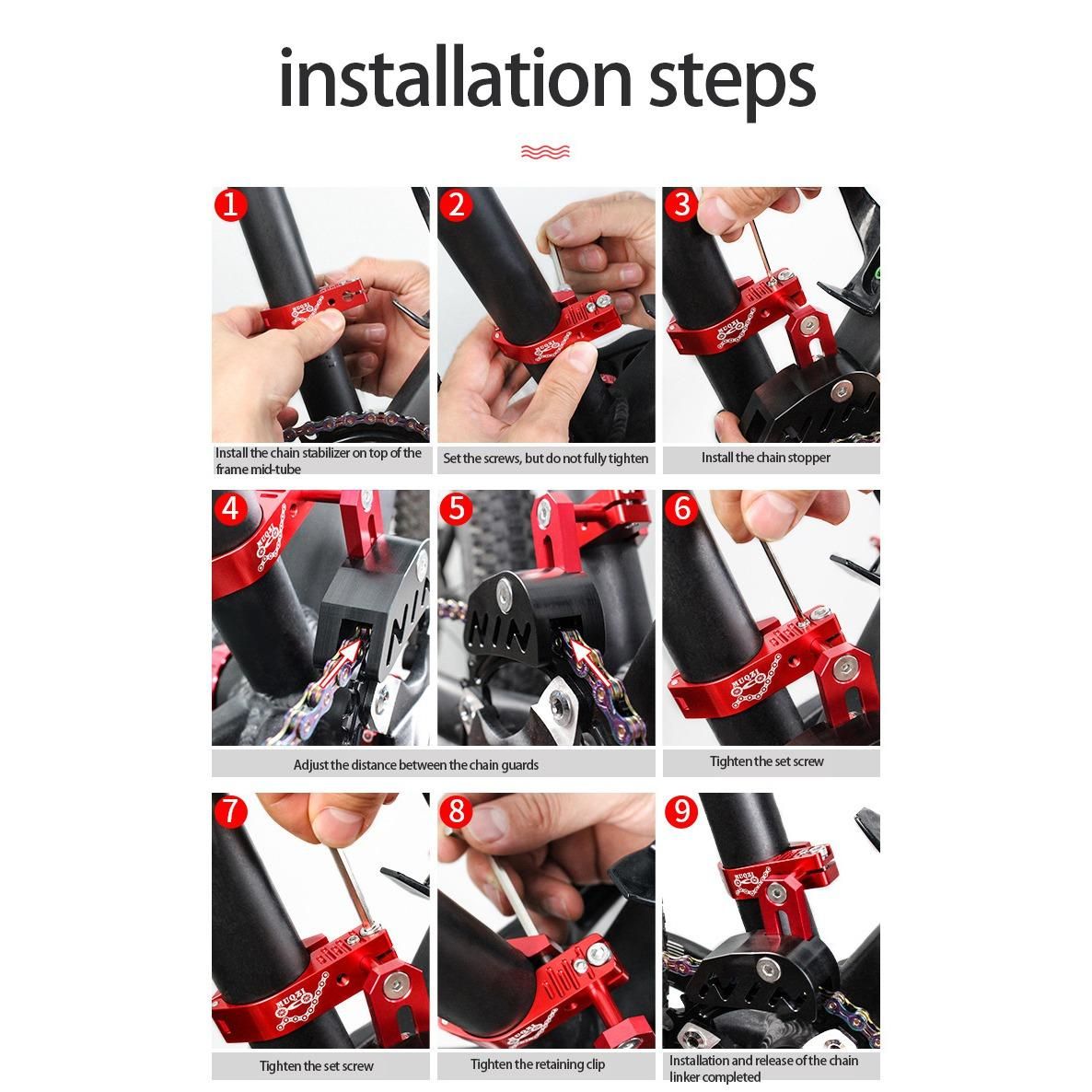Bike Chain Guide Chain Deflectors for Most Bicycle Road Bik