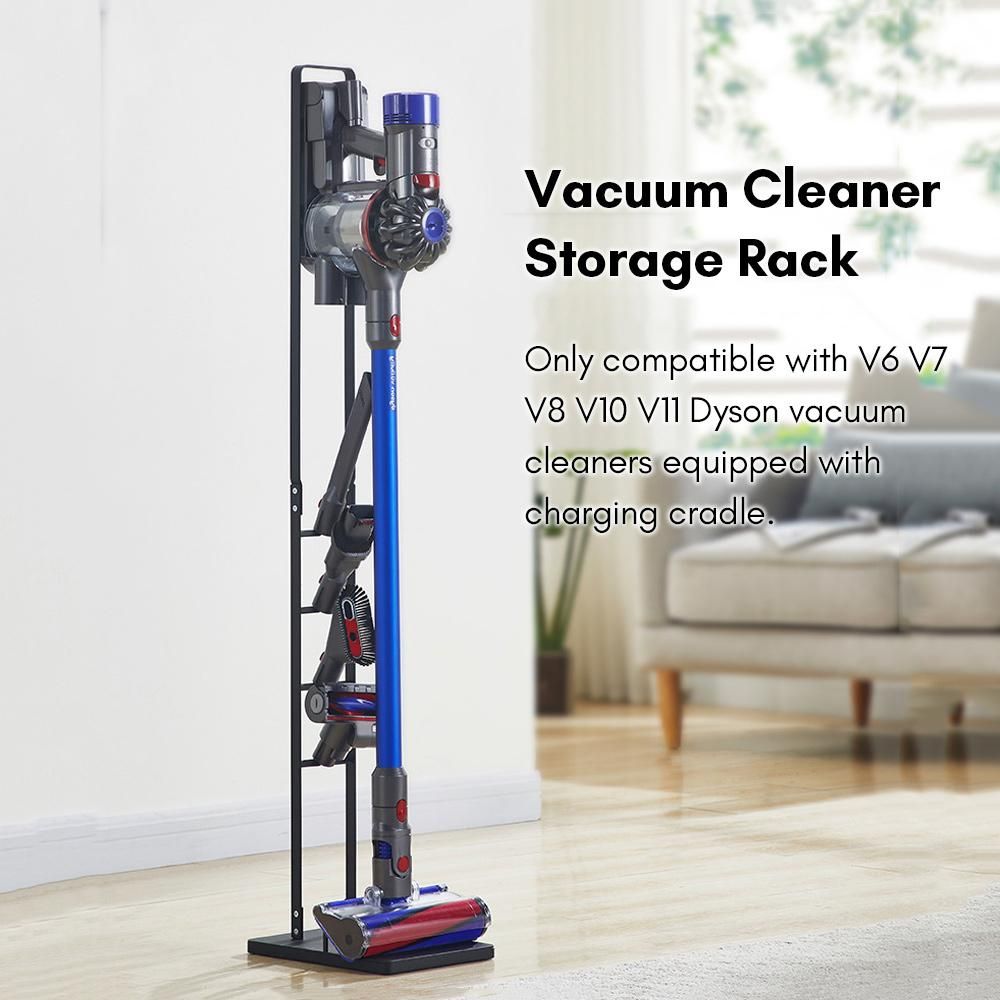 Vacuum Stand Compatible with Dyson Storage Stand Holder for V6 V7 V8 V10 V11 Handheld Cordless Vacuum Cleaner & Accessories Seat Floor Stand Stable Metal Storage Bracket Organizer Rack