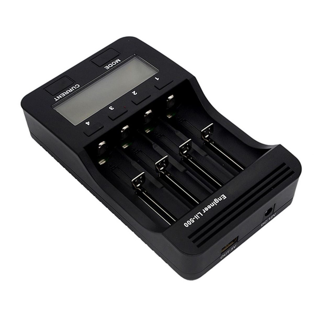 Lii-500 Intelligent Battery Charger Smart Charger w/ 4 Battery Slots LCD Display for Ni-MH Ni-Cd Li-ion Rechargeable Batteries EU Plug