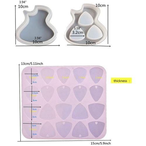 Guitar Picks & Boxes Resin Mold Silicone
